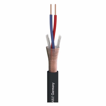 Mikrofon kablosu Stage 22 Highflex XLR 3 kutuplu Neutrik NC3MXX / XLR 3 kutuplu Neutrik NC3FXX, cırt cırtlı bantlı, siyah (5 m)