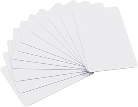 50'li Paket Üstün Kaliteli Boş PVC Kartlar, CR80 30 Grafik Kalitesi Beyaz Plastik Kartlar Fotoğraf Kimlik Rozeti Yazıcıları için