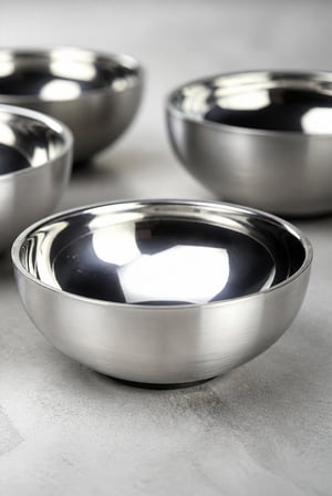 Paslanmaz Çelik Çift Katmanlı Çerez Kasesi 10’lu Set 11,5 cm Isı Yalıtımlı Çelik Kase Kahvaltılık Çorba Çerez Meyve Yoğurt Servis Kasesi Kaymaz Dayanıklı Metal Mutfak Kasesi