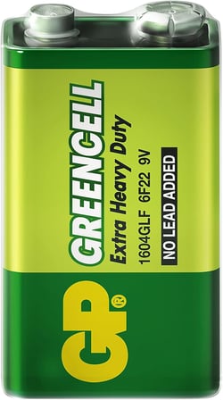 Batteries Gp1604G Greencell 6F22/1222/9V Pil, 9 Volt, 10'Lu Kutu