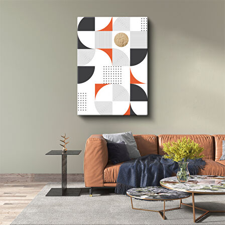 Modern Geometrik Desenli Minimalist Kanvas Tablo