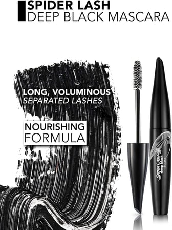 Flormar Hacim Veren Maskara (SİYAH) - Spider Lash Mascara - 001 Deep Black - 8690604110643