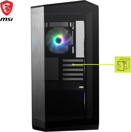 MSI MAG PANO M100R PZ TEMPERLİ CAM 3X120MM 1X120MM ARGB FAN MATX PANORAMİK GAMİNG BİLGİSAYAR KASASI