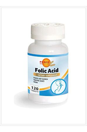 Force Nutrition Folic Acid Folik Asit 120 Tablet