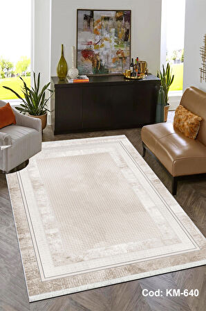 Pamuk Dokuma Taban Kaymaz Yıkanabilir Klasik Desenli  Salon Halısı Mutfak Halısı Koridor Halısı