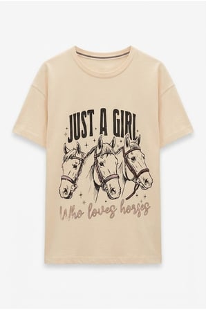 Baskı detaylı tshirt