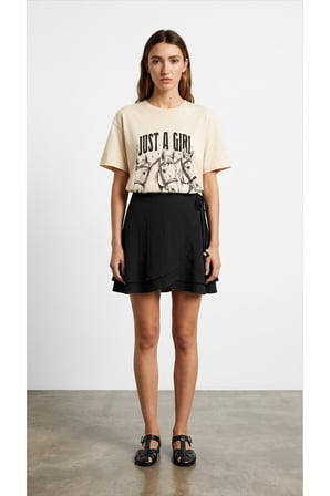 Baskı detaylı tshirt