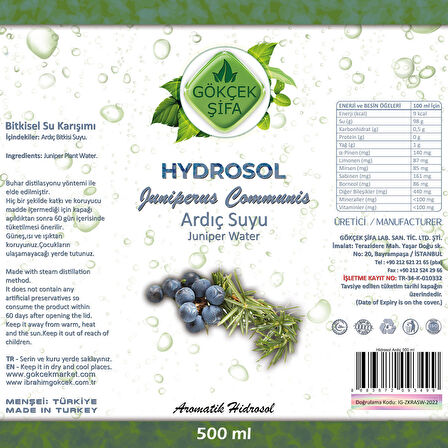 Hydrosol Ardıç Suyu