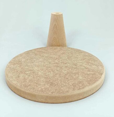 26 cm HAM Ahşap Ayaklı Sunumluk. Boyalı Ahşap Pasta Sunumluğu.Sunum Standı.Servis. Doğum Günü