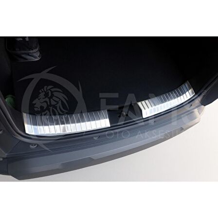 Renault Duster 2024 Üzeri Için Krom Bagaj Iç Eşik Koruma 2 Parça Paslanmaz Çelik