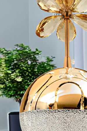 Litra Lighting Kelebek Model Gold Kaplama Salon Mutfak Oturma Odası Led Spor Modern Sarkıt Avize