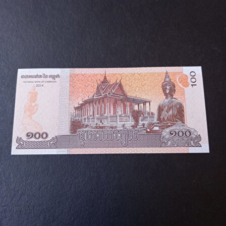 Escoines Koleksiyon 26tzl3683fa7eddb45c 2014 Kamboçya 100 Riel Çil Eski Yabancı Kağıt Para