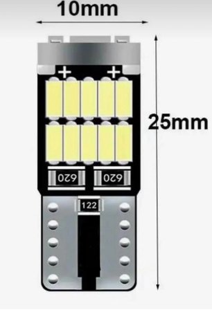 T10 Led 26 Ledli W5w Canbus Metal Ultra Power Yeşil Park Plaka Tavan Ampulü