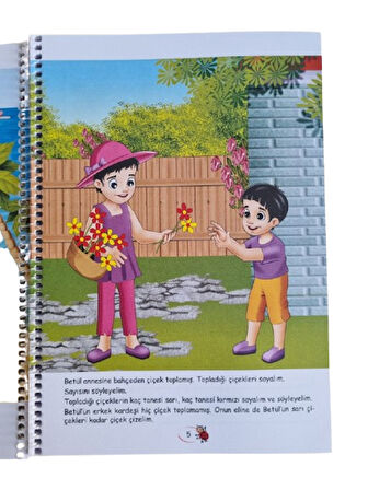 Sırada Ne Var - Okul öncesi Matematik Kitabı Spiralli 96 sayfa etkinlik ve aktivite kitabı