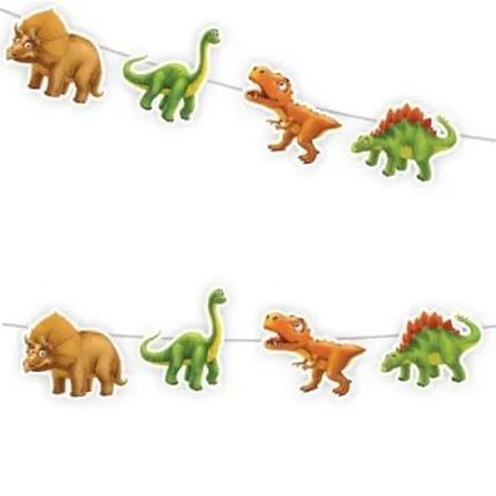 Sevimli Dinozor Dekoratif Banner Erkek Çocuk Doğum Günü Parti Süsü Dekoru