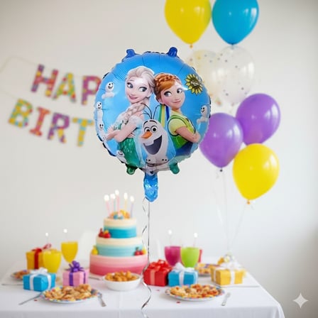 145 cm Frozen Elsa Anna Olaf Folyo Balon 18 İnç - Doğum Günü Parti Dekorasyon Balonu