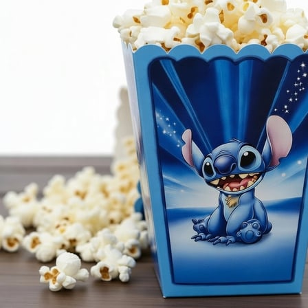 Stitch Mısır Kutusu 8'li Pop Corn Kabı Doğum Günü Parti Süsü