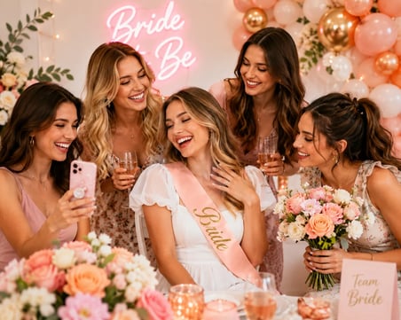 Bride Yazılı Somon Altın Yaldızlı Gelin Kuşağı Bekarlığa Veda Parti Süsü