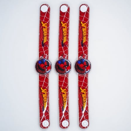 Spider Örümcek Adam Deri Bileklik 3'lü Çıtçıtlı 18 cm Ayarlanabilir Cosplay Aksesuar