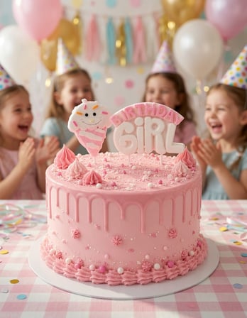 Mum Pembe Birthday Girl Dondurmalı Doğum Günü Pasta Mumu Parti ve Kutlama Süsü