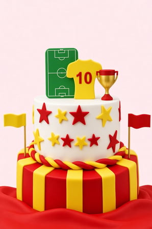 Pasta Üstü 3D Futbol Taraftar Model 8 Parça Pasta Süsü Doğum Günü Parti Futbol Dekor Figür Seti
