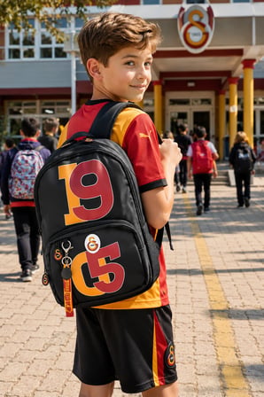 Galatasaray 1905 Okul Sırt Çantası Futbol Takımı Taraftar Öğrenci Günlük Çanta 40x32x15 cm