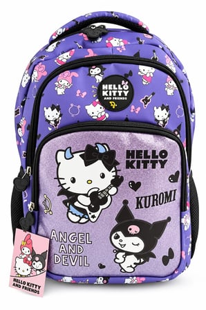 Okul Sırt Çantası Hello Kitty Friends 3 Bölmeli Ortopedik Cepli 40x30x12cm