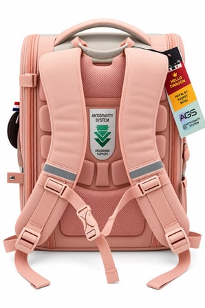 İlkokul Okul Çantası Hello Dragon Model 14 Pembe Antigravity 38x30x16 cm