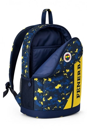 Fenerbahçe Lisanslı Orijinal Kamuflajlı Futbol Takımı Okul Çantası Sırt Çantası 42x37x18 cm