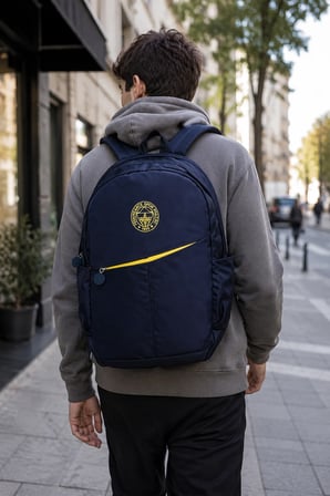 Fenerbahçe Comfort Lacivert Sırt Çantası Futbol Takımı Taraftar Günlük Çanta 45x30x15 cm