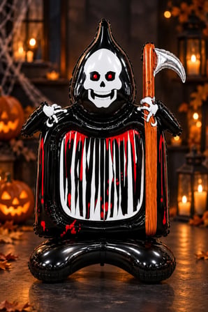 Halloween İskelet Figürlü Folyo Balon 69x115 cm Cadılar Bayramı Parti Ev Mekan Dekorasyon Süsü