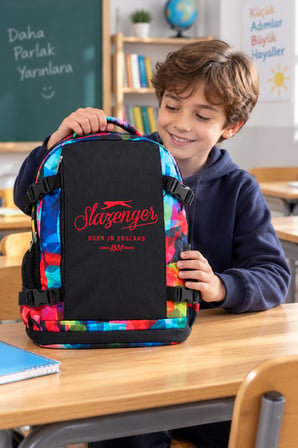 İlkokul Okul Çantası Slazenger Öğrenci Günlük Sırt Çantası 40x30x15 cm