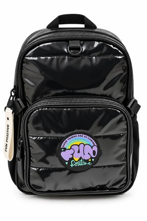 Okul Sırt Çantası Cool Black 3 Bölmeli Ortopedik A4 Matara Cepli 42x30x18cm