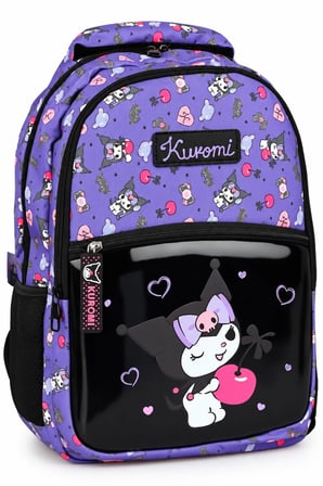 Okul Sırt Çantası Kuromi Tablet Cepli Ortopedik Çift Fermuarlı 42x30x12cm