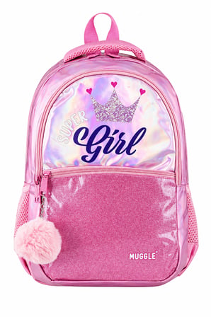 Super Girl Kraliçe Queen İlkokul Okul Çantası Çocuk Sırt Çantası Günlük Kullanım 39 x 28 x 14 cm