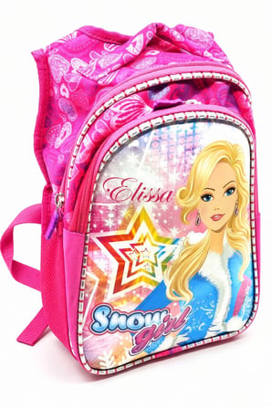 Yarasa Snow Girl Anaokulu Okul Çantası Çocuk Sırt Çantası Günlük Kullanım 30 x 22 x 13 cm