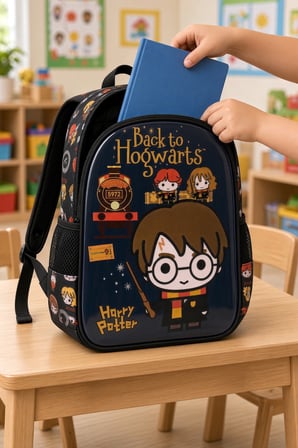 Harry Potter Back to Hogwarts Anaokulu Okul Çantası Su İtici Sırt Çantası 30 x 23 x 10 cm