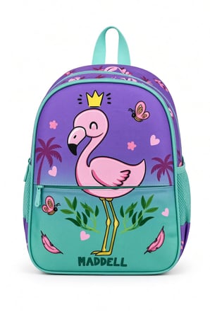 Kraliçe Flamingo Lüks Anaokulu Okul Çantası Çocuk Sırt Çantası Günlük Kullanım 32 x 24 x 8 cm