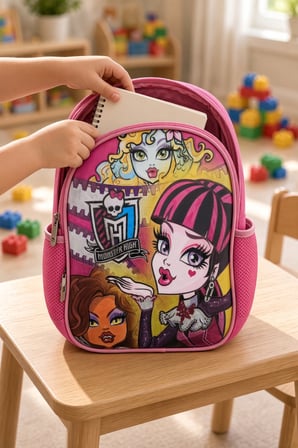 Gotik Kız Anaokulu Okul Çantası Çocuk Sırt Çantası Okul Öncesi Kullanım 32 x 23 x 10 cm