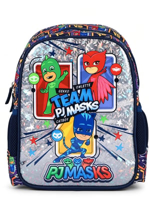 PJ Masks Team Anaokulu Okul Çantası Çocuk Sırt Çantası Günlük Okul Kullanımı 32 x 25 x 10 cm