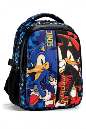 Sonic Shadow Çift Bölmeli Okul Çantası 42,5 cm Su İtici Tablet Bölmeli Ergonomik Sırt Destekli