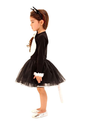 GALA Kedi kız A10-11 YAŞ papyonlu taçlı siyah bey