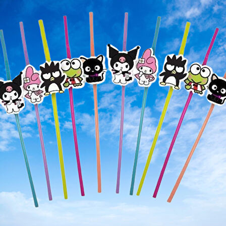 Pipet KUROMİ körüklü 10 lu artistik Doğum Günü Pipeti