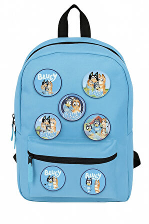 Lisanslı Yaka çanta rozeti BLUEY 6LI