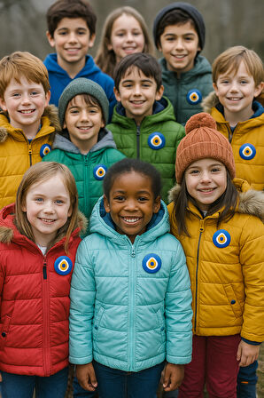 Lisanslı Yaka çanta rozeti NAZAR BONCUĞU 10LU