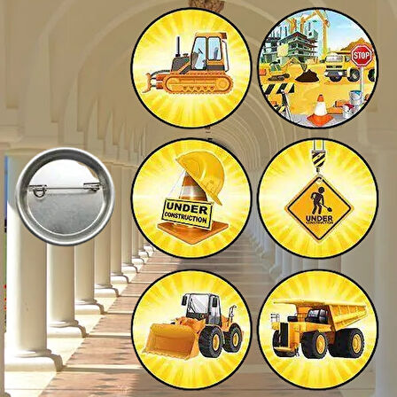 Lisanslı Yaka çanta rozeti İNŞAAT 6LI