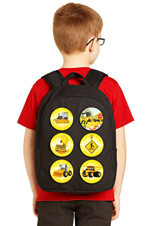 Lisanslı Yaka çanta rozeti İNŞAAT 6LI