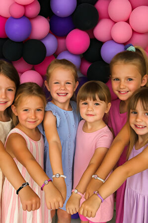 Deri bileklik Kuromi Temalı 6lı paket Pinyata İçi Hediye Doğum Günü Hediyesi