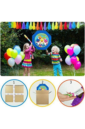 Panda Pinyata 42 cm + Sopası Doğum günü Eğlencesi-Parti Oyunu