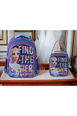 Frozen İlkokul Çantası ve Beslenme Çantası Seti 2'li set